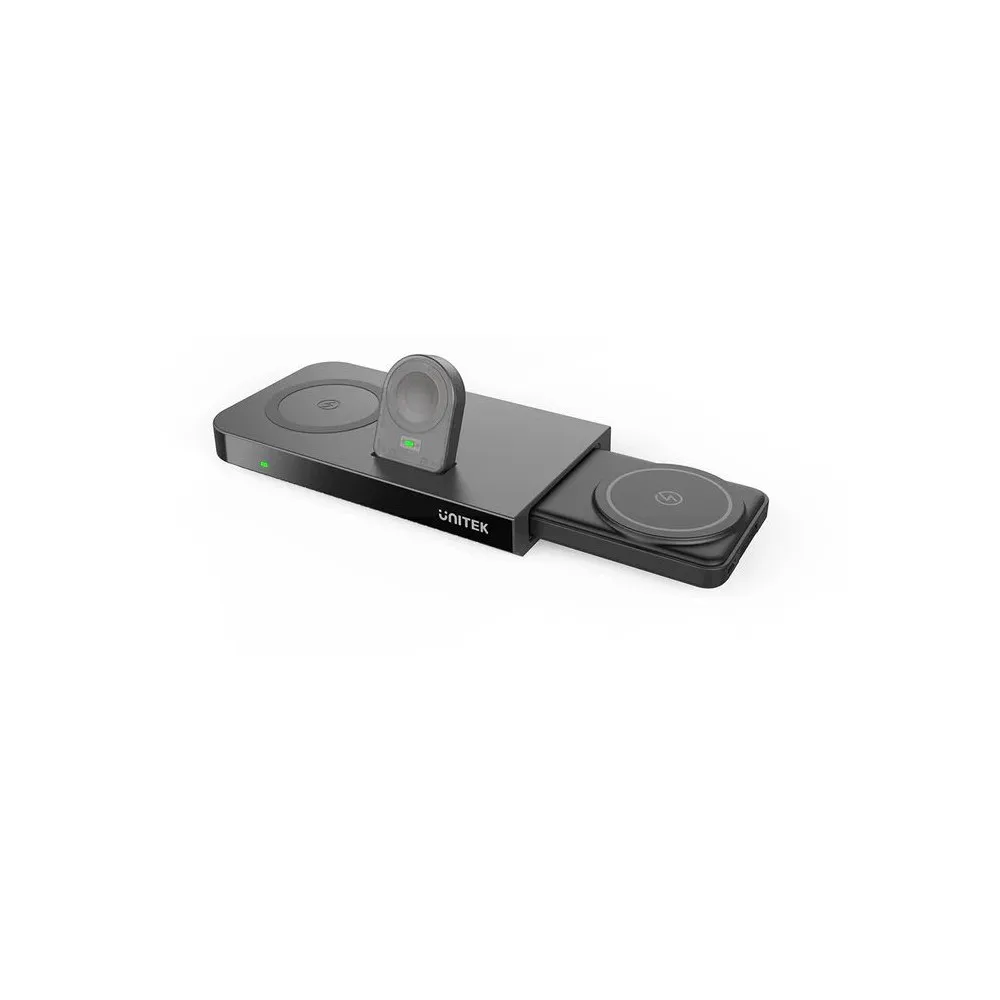 Ładowarka bezprzewodowa Unitek MagMighty COMBO 6 6-in-1 Wireless Charging Pad P1222A - Czarna