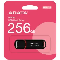 Pendrive ADATA UV150 256GB USB3.2 AUV150-256G-RBK - Czarny