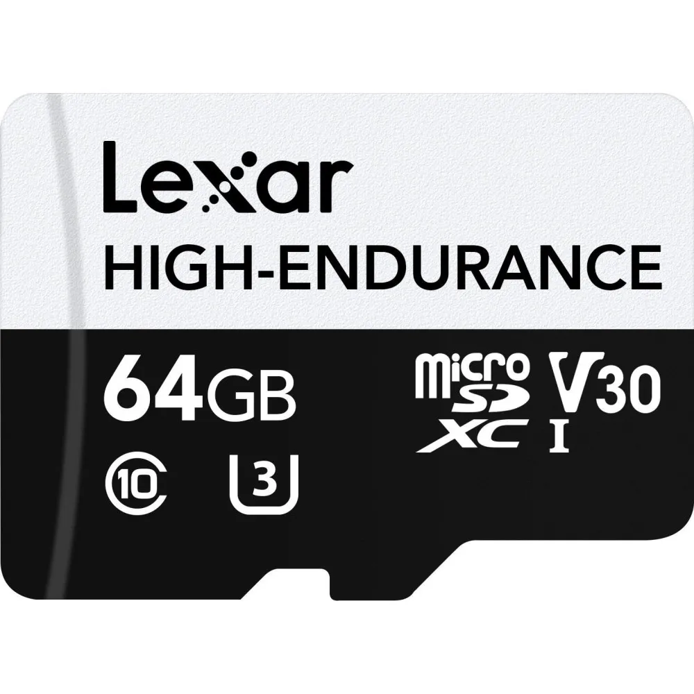 Karta pamięci Lexar 64 GB High-Endurance microSDXC LMSHGED064G-BCNNG - UHS-I, 100MB|s|35MB|s, C10, A1, V30, U3 Karta pamięci Lexar 64 GB High-Endurance microSDXC LMSHGED064G-BCNNG - UHS-I, 100MB|s|35MB|s, C10, A1, V30, U3