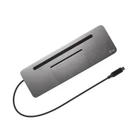 Stacja dokująca i-tec USB-C Metal Ergonomic 4K 3x Display Docking Station Power Delivery 85W C31FLATDOCKPDPRO, Kolor grafitowy |