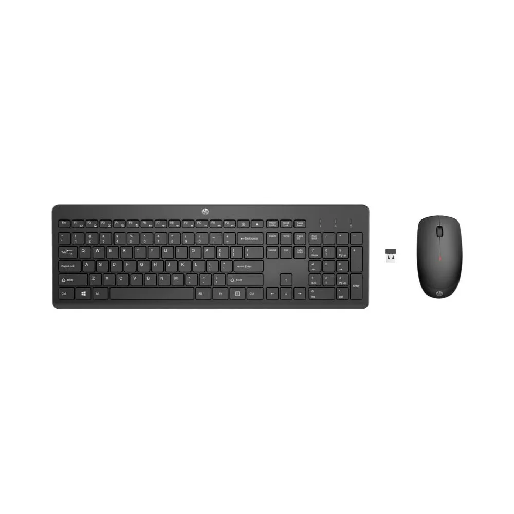 Zestaw bezprzewodowy klawiatura i mysz HP 230 Wireless Mouse and Keyboard Combo 18H24AA - Czarny
