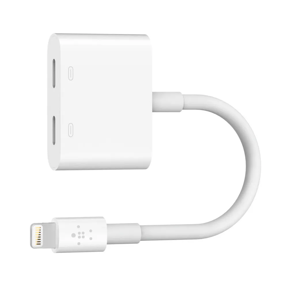 Adapter USB Belkin Lightning, Lightning x 2 F8J198BTWHT - zdjęcie poglądowe 1