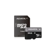 Karta pamięci ADATA Premier MicroSDXC 64 GB Class 10 UHS-I/U1 AUSDX64GUICL10-RA1 - Czarna, Szara | Sklep ITnes.pl - IT for BUSIN
