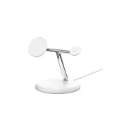 Ładowarka indukcyjna Belkin BoostCharge Pro Qi2 3-in-1 MagSafe Tilting Charging Stand 15W WIZ023VFWH - Biała