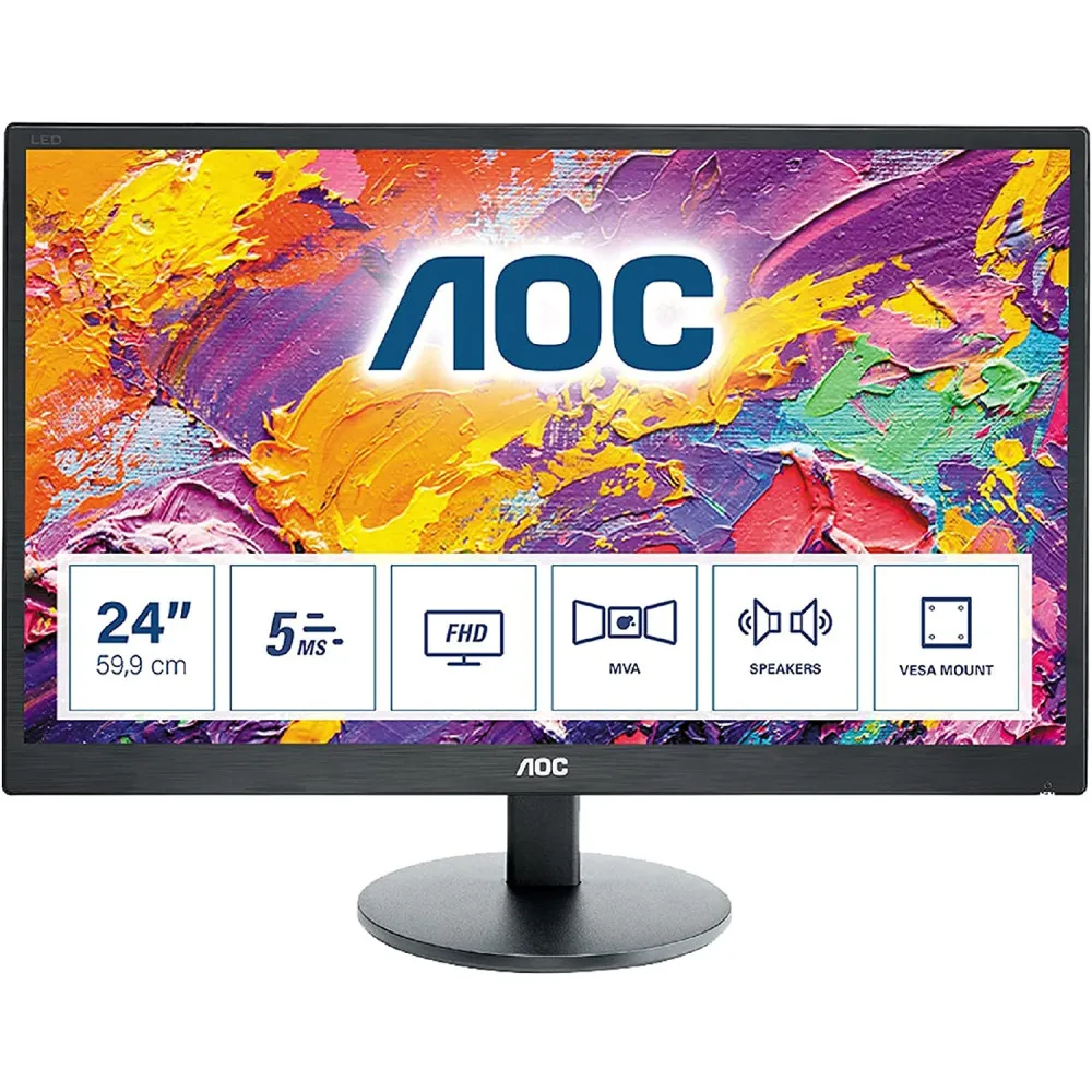 Monitor AOC M2470Swh M2470SWH, 23,6", 1920x1080 (FHD), 60Hz, MVA, 4 ms, Czarny | Sklep ITnes.pl, IT for BUSINESS