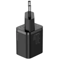 Ładowarka sieciowa Baseus Super Si Quick Charger 1C CCSUP-J01 - USB-C, 30W, PD 3.0, QC 3.0, Czarna