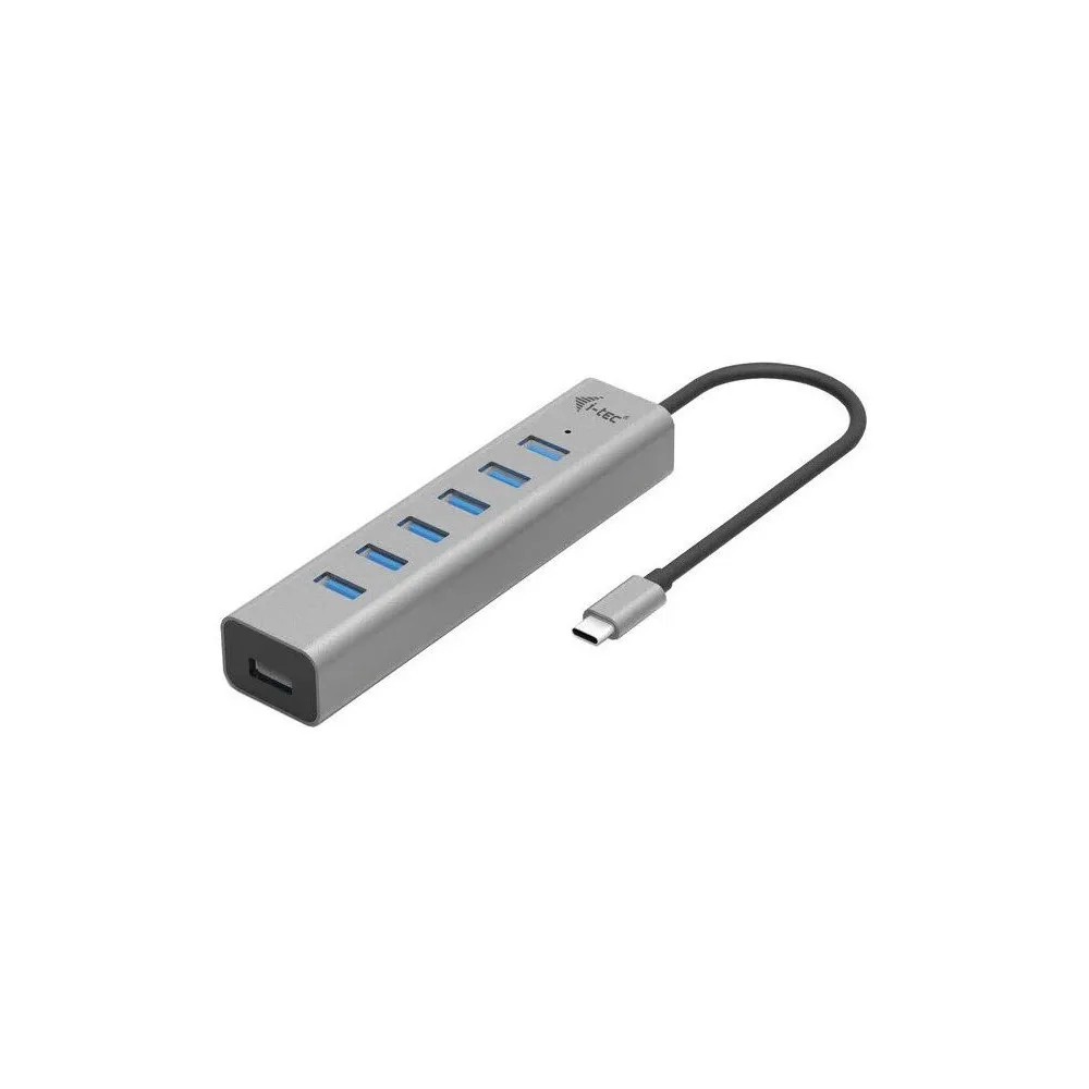 Hub i-tec USB-C Charging Metal HUB 7 Port C31HUBMETAL703 - 7 x USB 3.0 Gen 1, Szary | Sklep ITnes.pl - IT for BUSINESS