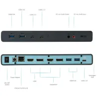 Stacja dokująca i-tec USB 3.0 / USB-C / Thunderbolt 3 Dual Display Docking Station + Power Delivery 65W CADUA4KDOCKPDL, Czarna |