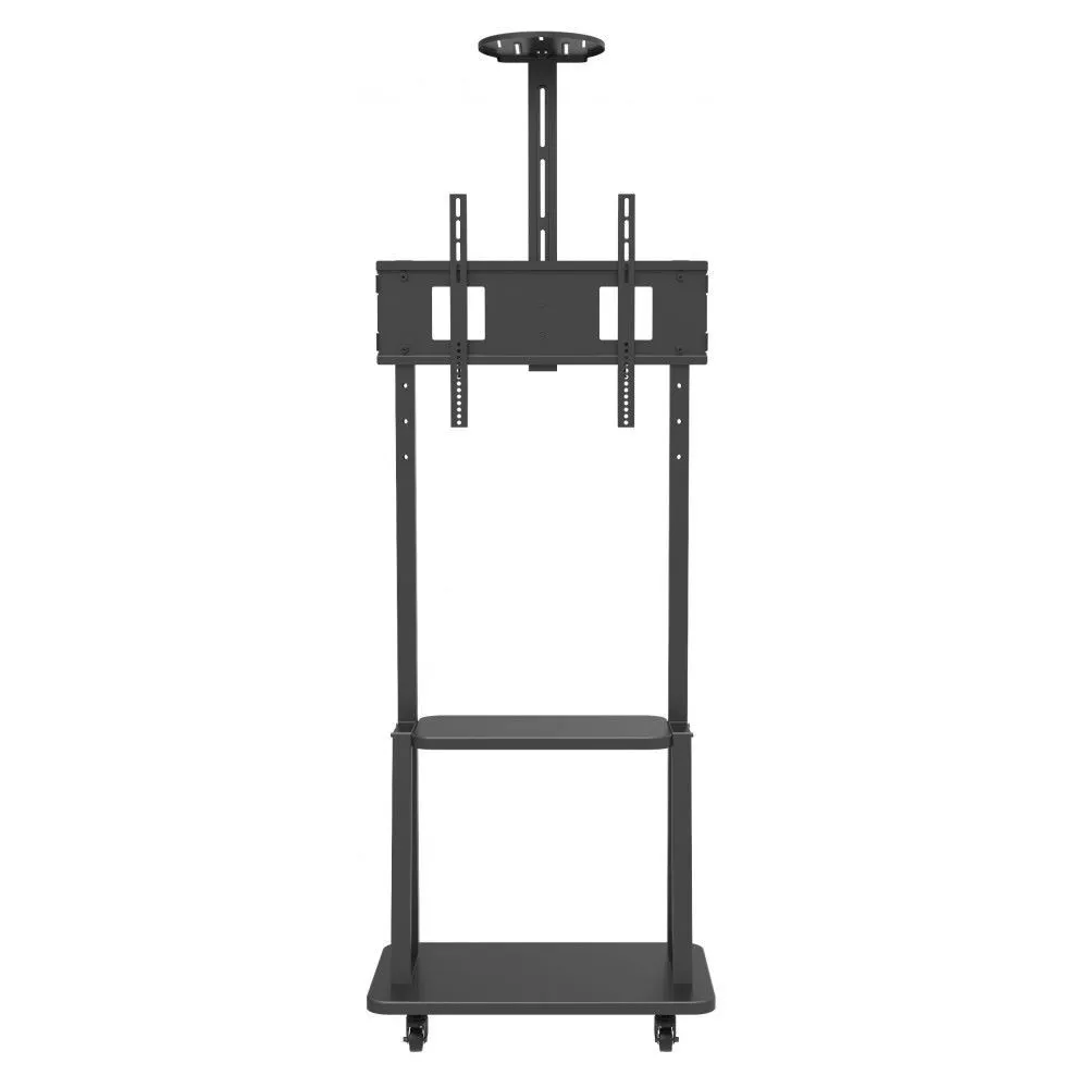 Stojak podłogowy mobilny na monitor Techly LED/LCD 32-70" 106107 - 1 półka/60 kg/Czarny | Sklep ITnes.pl - IT for BUSINESS