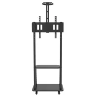 Stojak podłogowy mobilny na monitor Techly LED/LCD 32-70" 106107 - 1 półka/60 kg/Czarny | Sklep ITnes.pl - IT for BUSINESS