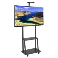 Stojak podłogowy mobilny na monitor Techly LED/LCD 32-70" 106107 - 1 półka/60 kg/Czarny | Sklep ITnes.pl - IT for BUSINESS