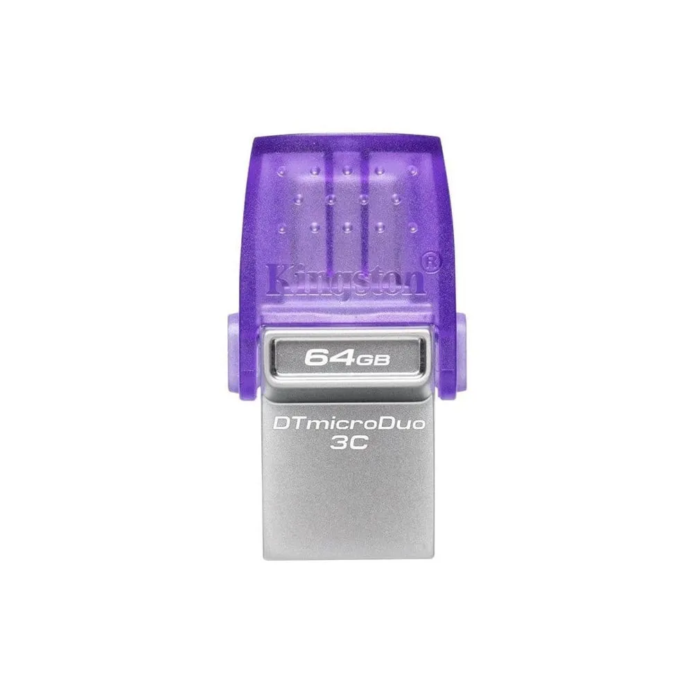 Pendrive Kingston Data Traveler MicroDuo 3C G3 64GB USB-A/USB-C DTDUO3CG3/64GB - Kolor srebrny, filetowy | Sklep ITnes.pl - IT f
