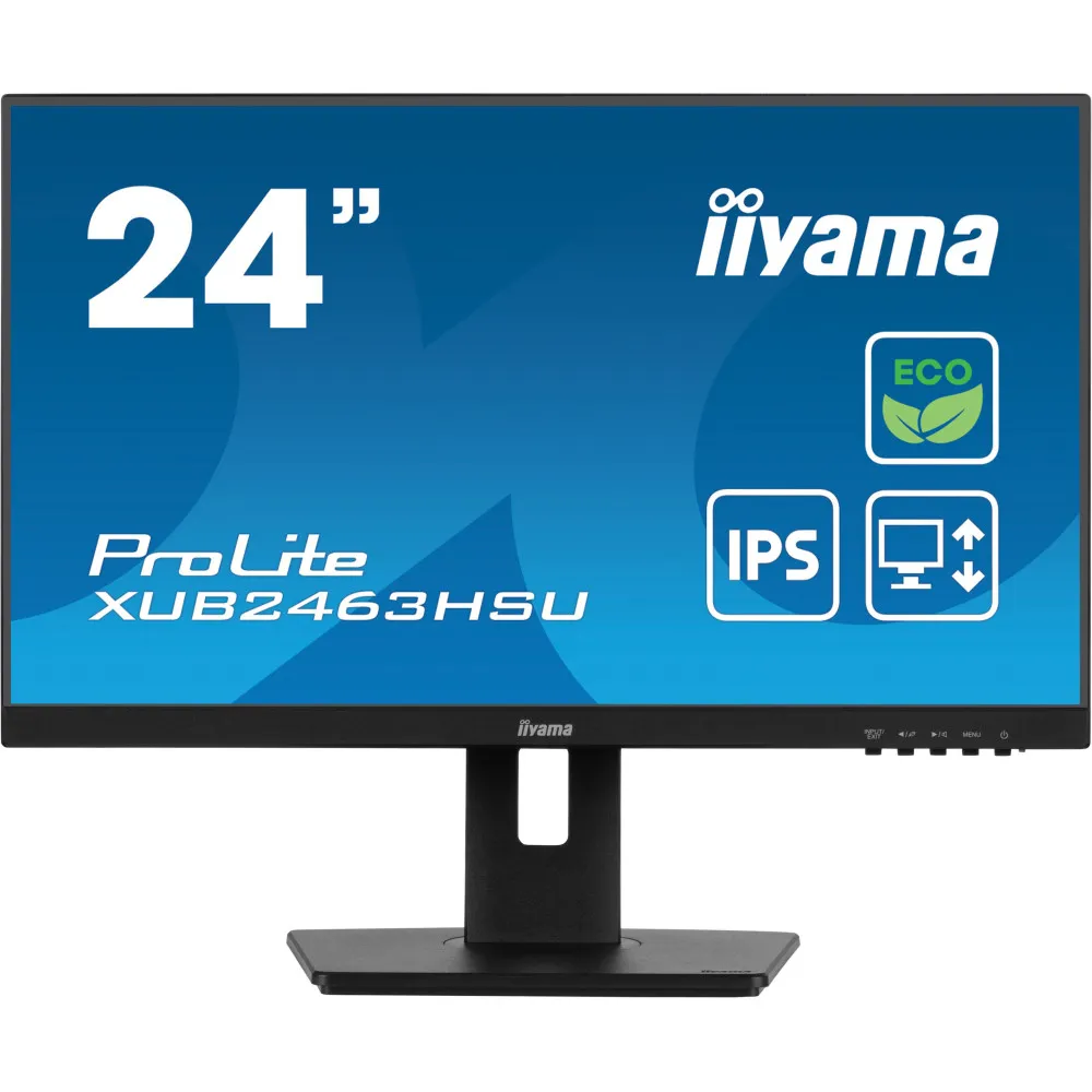Monitor iiyama ProLite XUB2463HSU-B1, 23,8", 1920x1080 (FHD), 100Hz, IPS, 3,000 ms, pivot, Czarny | Sklep ITnes.pl, IT for BUSIN