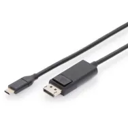 Kabel Digitus USB-C do DisplayPort AK-300333-020-S, USB-C 3.1 Gen 2, 2m, 4K 60Hz, Czarny | Sklep ITnes.pl, IT for BUSINESS