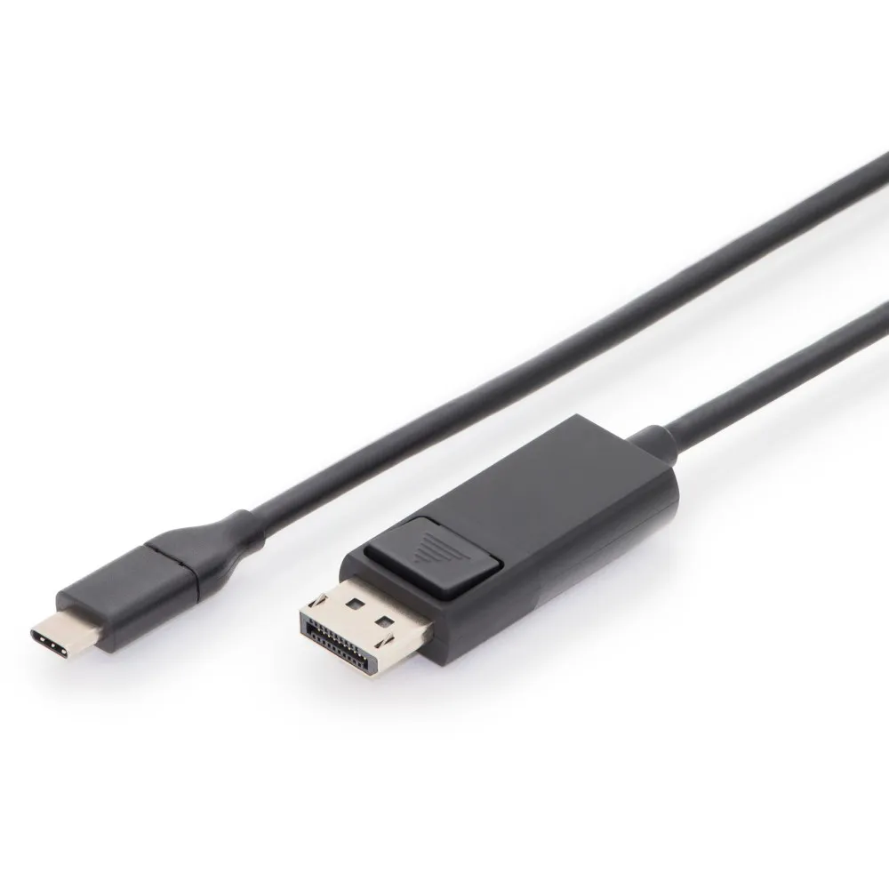 Kabel Digitus USB-C do DisplayPort AK-300333-020-S, USB-C 3.1 Gen 2, 2m, 4K 60Hz, Czarny | Sklep ITnes.pl, IT for BUSINESS