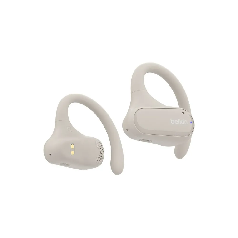 Słuchawki bezprzewodowe Belkin SoundForm ClearFit Open-Ear Wireless Earbuds AUC013CTSA - Kremowe