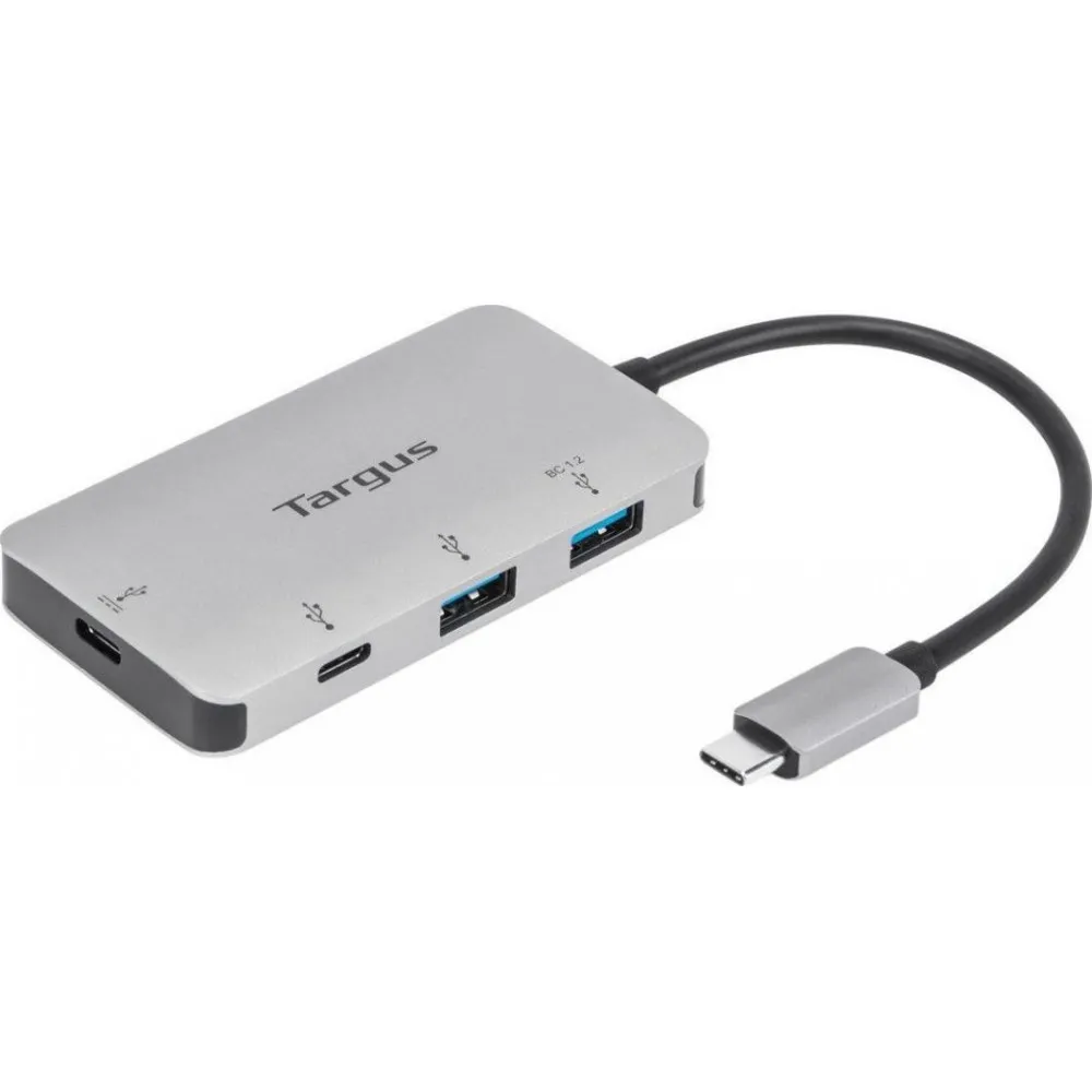 HUB USB Targus 1x USB-C 1x USB-C PD + 2x USB-A 3.0 ACH228EU - Kolor srebrny | Sklep ITnes.pl - IT for BUSINESS