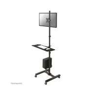 Uchwyt podłogowy do monitorów Neomounts by Newstar Mobile Workplace Floor Stand FPMA-MOBILE1700 - Czarny