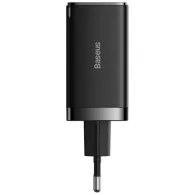 Ładowarka sieciowa Baseus GaN 5 Pro Fast Charger CCGP120201 65W - 1x USB-A, 2x USB-C, PD 3.0, QC 4.0, kabel USB-C, Czarna