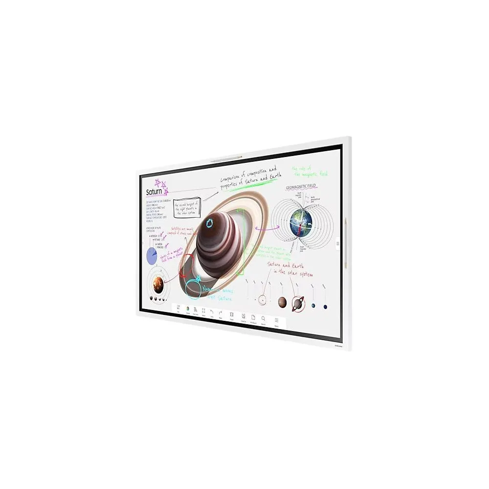 Monitor Samsung Flip Pro WM55B LH55WMBWBGCXEN - 55"/3840x2160 (4K)/75Hz/VA/8 ms/dotykowy/Biały - zdjęcie