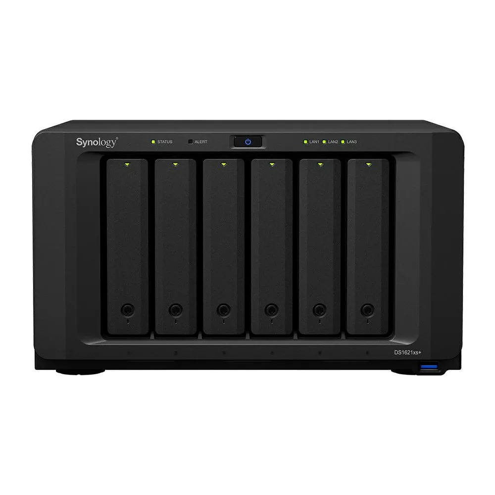 Zdjęcie produktu Serwer NAS Synology DiskStation DS1621XSMTZ - Desktop/Intel Xeon D-1527/8 GB RAM/2 TB/6 wnęk/2 x M.2