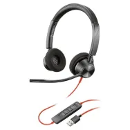 Słuchawki nauszne Poly Blackwire 3320 76J17AA - USB-A, Czarne