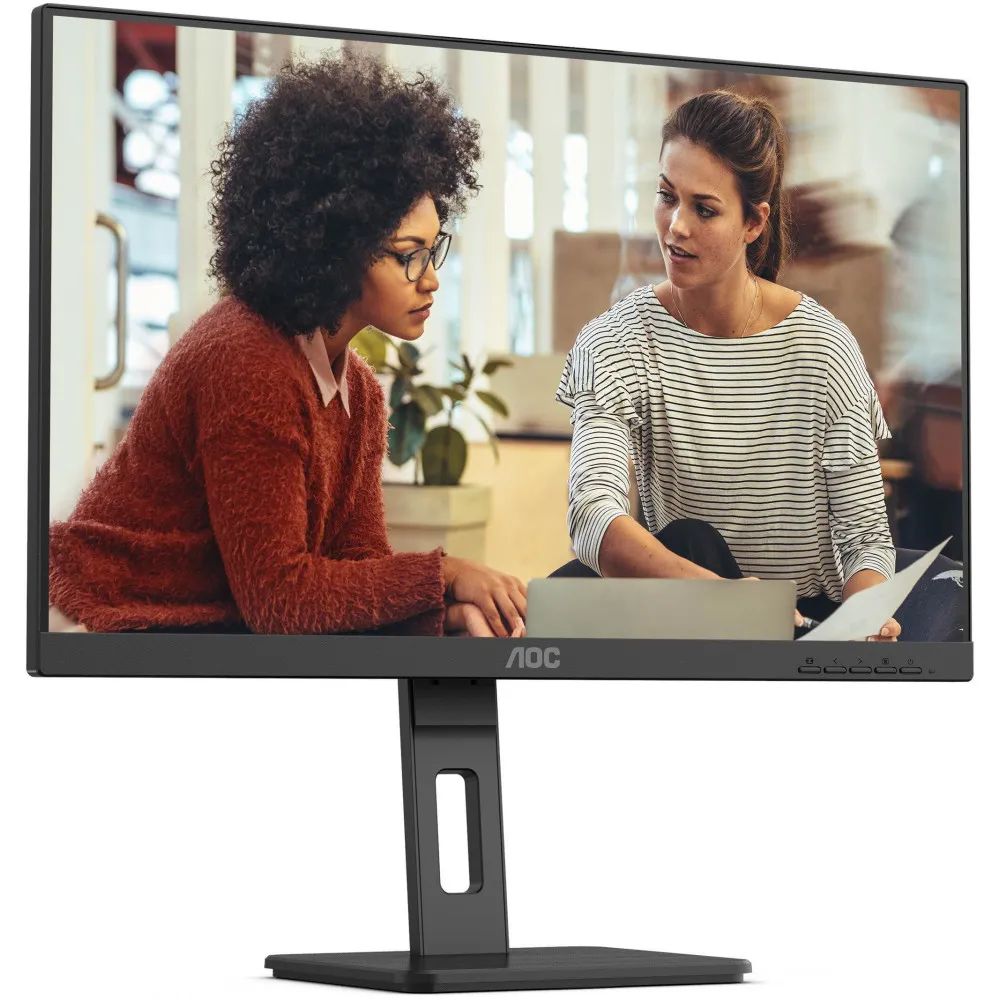 Monitor AOC 24E3QAF - 23,8"/1920x1080 (Full HD)/100Hz/IPS/FreeSync/HDR/4 ms/pivot/Czarny - zdjęcie