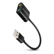 Karta dźwiękowa zewnętrzna AXAGON ADA-12 - USB 2.0 48kHz/16-bit stereo, metal, kabel USB-A 15 cm | Sklep ITnes.pl - IT for BUSIN