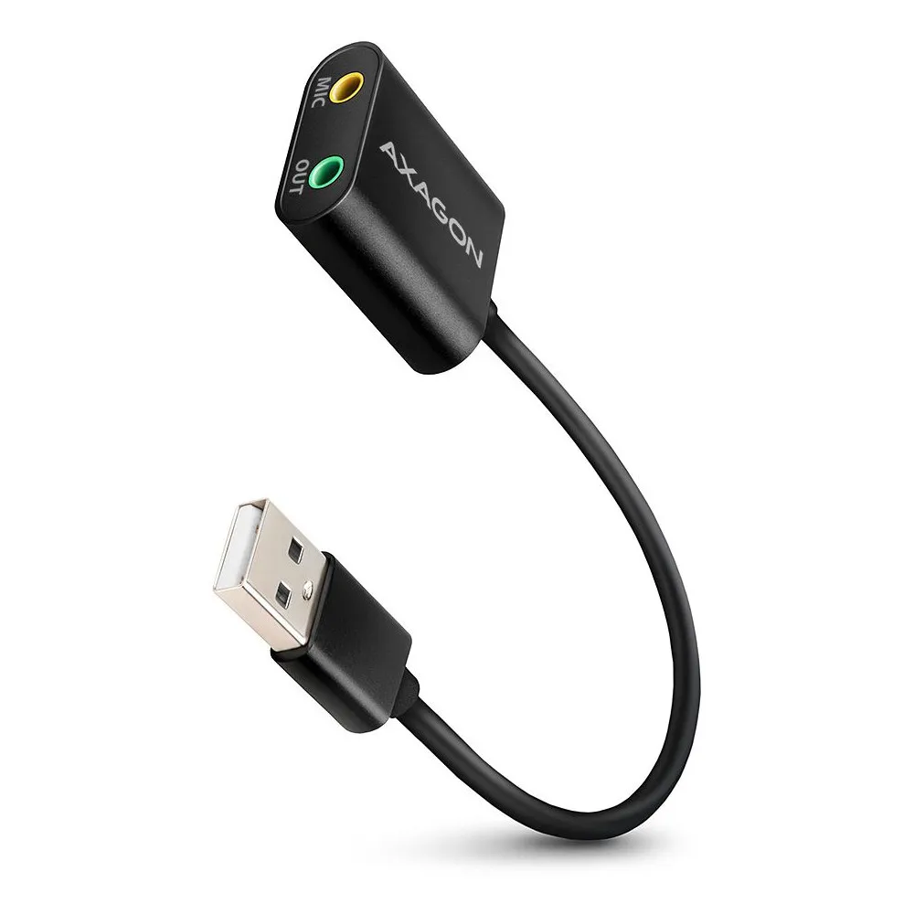 Karta dźwiękowa zewnętrzna AXAGON ADA-12 - USB 2.0 48kHz/16-bit stereo, metal, kabel USB-A 15 cm | Sklep ITnes.pl - IT for BUSIN