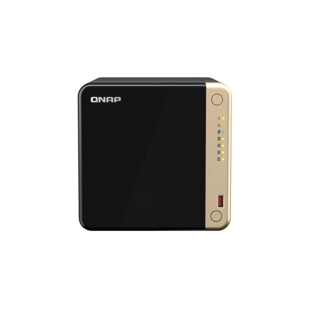Serwer NAS QNAP Tower TS-464-0XJ, Tower, Intel Celeron N5105, N5095, 8GB RAM, 4TB, 4 wnęki, 2 x M.2, hot-swap | Sklep ITnes.pl, IT for BUSINESS