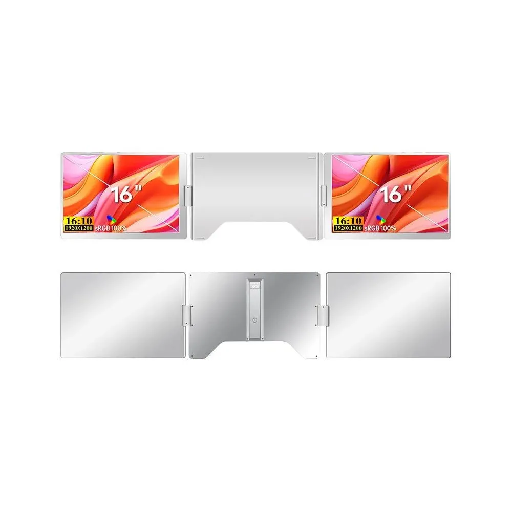 Monitor Extralink EX.21649 - 16"/1920x1200 (WUXGA)/16:10/IPS/USB-C/Srebrny - zdjęcie