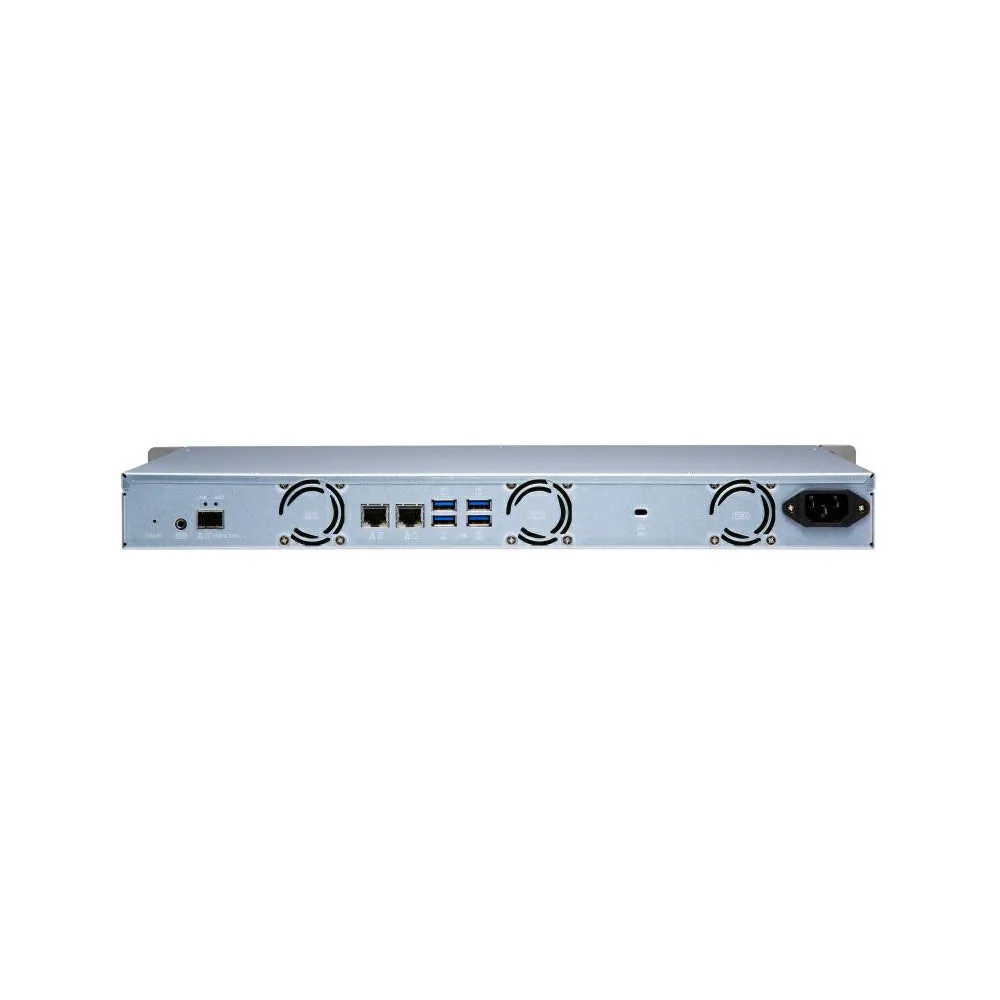Zdjęcie produktu Serwer NAS QNAP Rack TS-431XEU-DXF - Rack (1U)/AnnapurnaLabs Alpine AL314/4 GB RAM/12 TB/4 wnęki/hot-swap