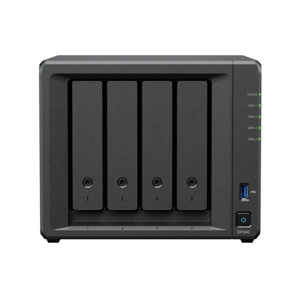 Zdjęcie produktu Serwer NAS Synology Data Protection DP340 - Tower/AMD Ryzen R1600/16 GB RAM/4 wnęki/3 lata Carry-in