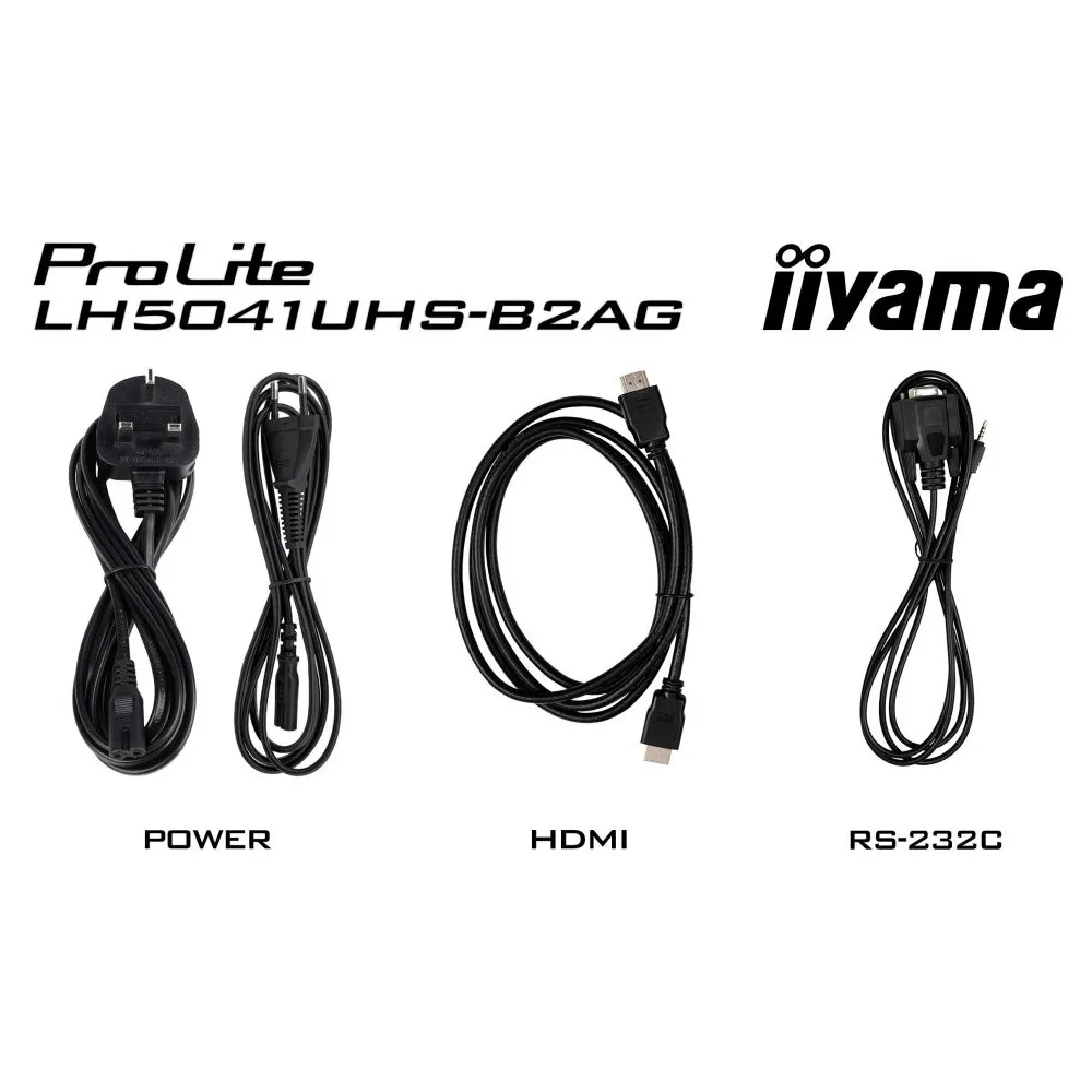 Monitor iiyama ProLite LH5041UHS-B2AG - 50"/3840x2160 (4K)/VA/9,5 ms/Czarny - zdjęcie