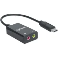 Karta dźwiękowa zewnętrzna USB-C Manhattan 153317 - USB-C 2.0 | Sklep ITnes.pl - IT for BUSINESS