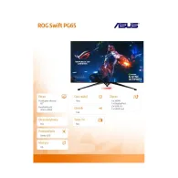 Monitor ASUS ROG Swift PG65 PG65UQ, 64,5", 3840x2160 (4K), 144Hz, VA, G-Sync, HDR, 4 ms, Czarny | Sklep ITnes.pl, IT for BUSINES