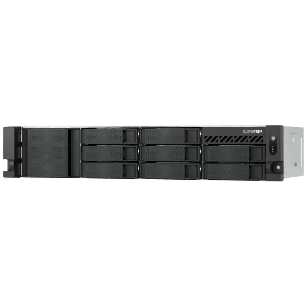 Serwer NAS QNAP Rack TS-855EU-RP-9GT - Rack (2U)/Intel Atom C5125/32 GB RAM/112 TB/8 wnęk/3 lata Carry-in