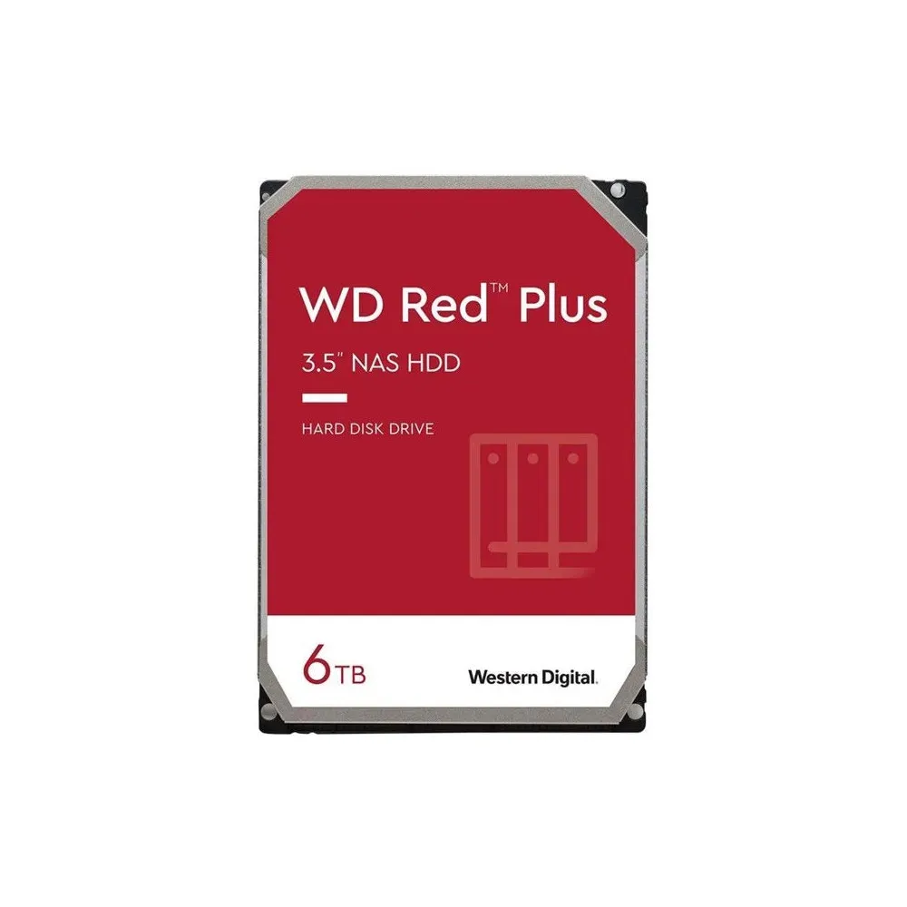Dysk HDD 6TB SATA 3,5" WD Red Plus WD60EFPX, 3,5", SATA III, 256MB, 5400rpm | Sklep ITnes.pl, IT for BUSINESS