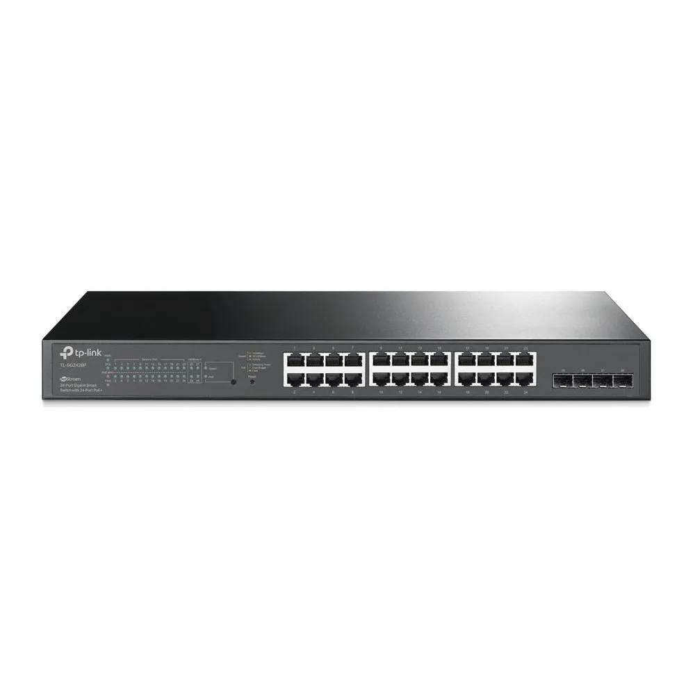 Switch zarządzalny TP-Link TL-SG2428P, 24x 10|100|1000Mbps, 4x 1000Mbps SFP, POE+ | Sklep ITnes.pl, IT for BUSINESS
