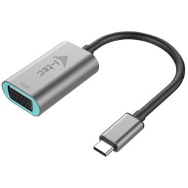 Adapter i-tec USB-C / VGA C31METALVGA60HZ - Kolor srebrny