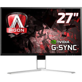 Monitor AOC AG271QG - 27"/2560x1440 (QHD)/165Hz/IPS/G-Sync/4 ms/pivot/Czarno-czerwony