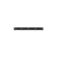 Organizer kabli 19" Lanberg AK-1203-B - 1U, czarny, szczotkowany