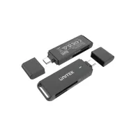 Czytnik kart Unitek USB-C microSD i SD Y-9328 - Czarny