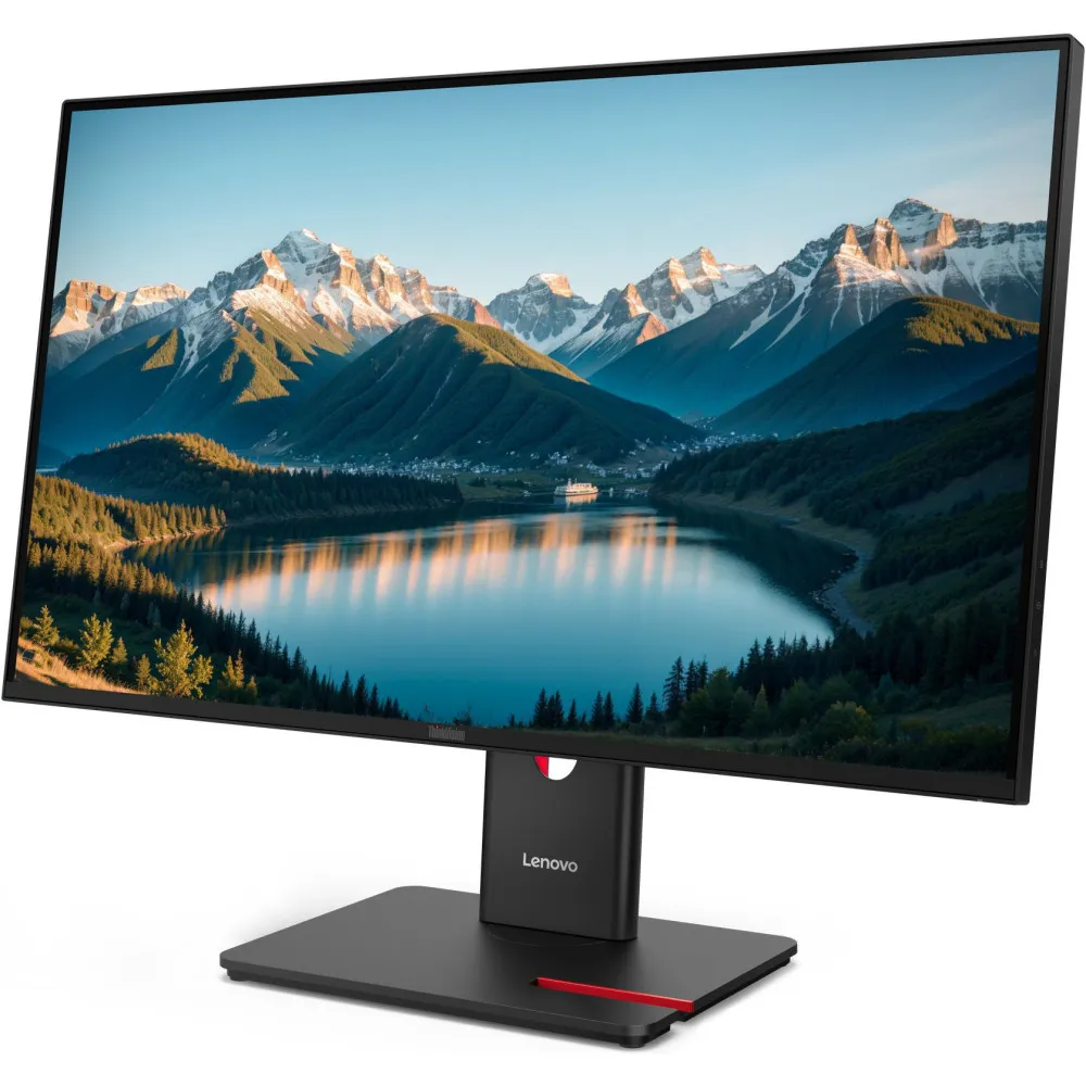 Zdjęcie produktu Monitor Lenovo ThinkVision T27Q-40 64A6GAT6EU - 27"/2560x1440 (QHD)/48Hz-120Hz/IPS/HDR/4 ms/pivot/USB-C/Czarny