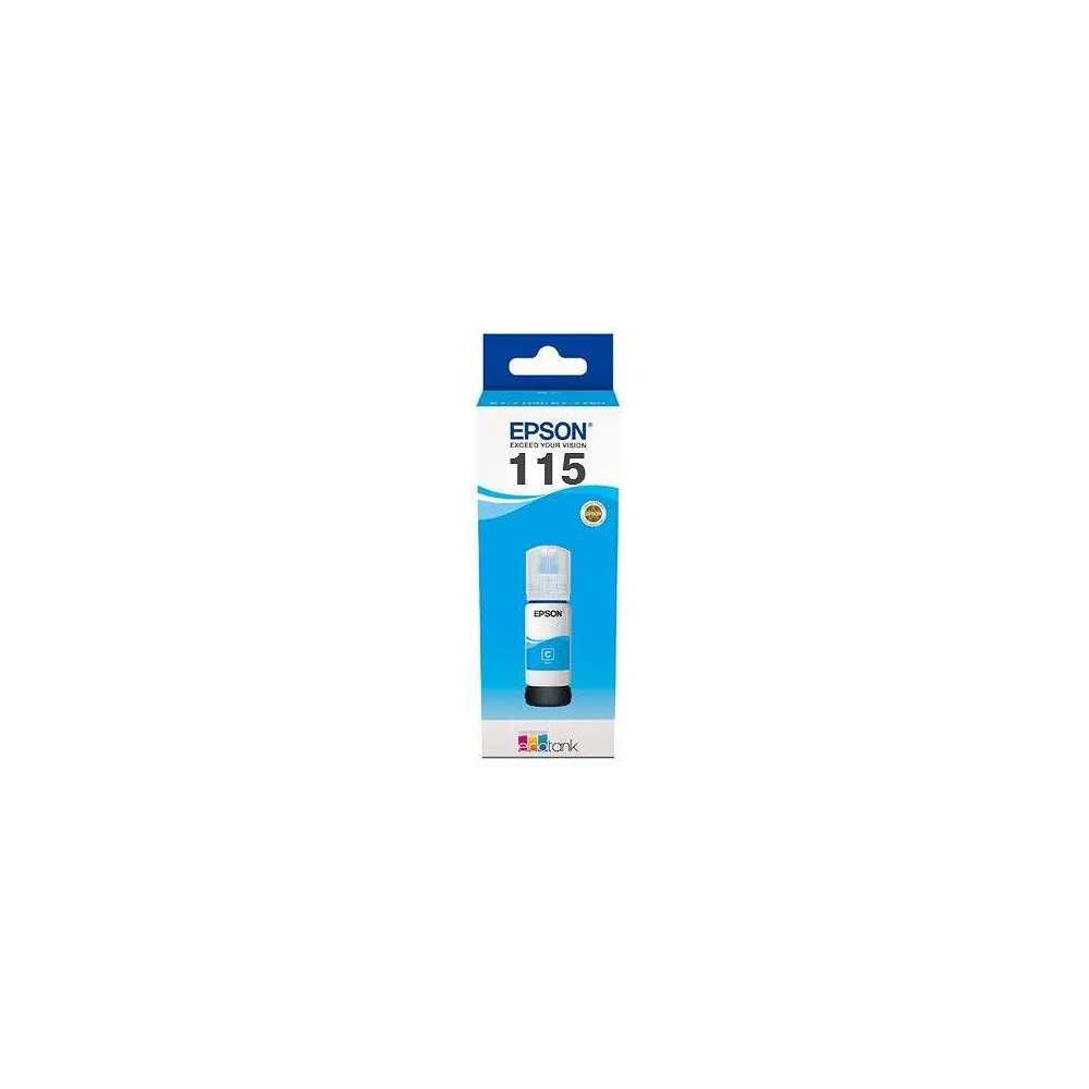 Butelka z tuszem pigmentowym Epson 115 Cyan C13T07D24A - Oryginał, 6200 stron