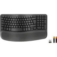 Klawiatura ergonomiczna Logitech Wave Keys for Business 920-012334 - Czarna