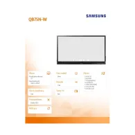 Monitor Samsung QB75N-W LH75QBNWLGC/EN, 75", 3840x2160 (4K), 75Hz, 8 ms, MT, Czarny | Sklep ITnes.pl, IT for BUSINESS