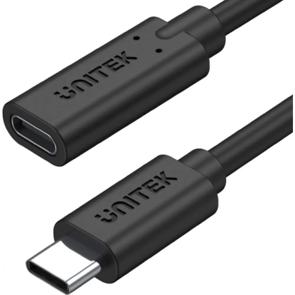 Kabel przedłużacz Unitek USB-C 10Gbps 4K C14086BK-1.5M, PD 100W 1,5 m, Czarny | Sklep ITnes.pl, IT for BUSINESS