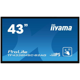 Monitor iiyama ProLite TF4338MSC-B2AG - 43"/1920x1080 (Full HD)/60Hz/IPS/12 ms/pivot/dotykowy/Czarny