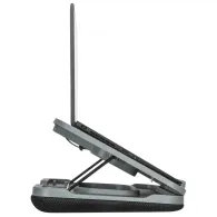 Podstawka chłodząca Targus 18" Dual Fan Chill Mat with Adjustable Stand AWE90GL - Dwa wentylatory, Szara, Czarna